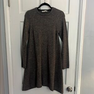 Tuckernuck Gray Long Sleeve Sweater Dress